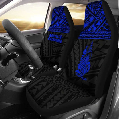 New Caledonia Polynesian Car Seat Covers Blue -