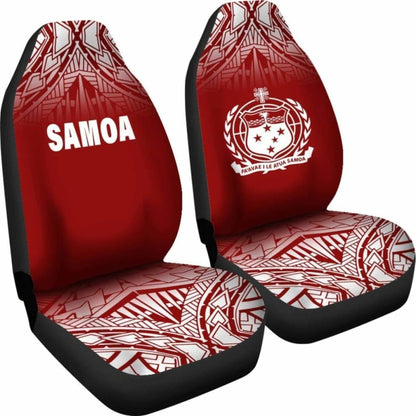 Samoa Polynesian Car Seat Covers - Red Fog -