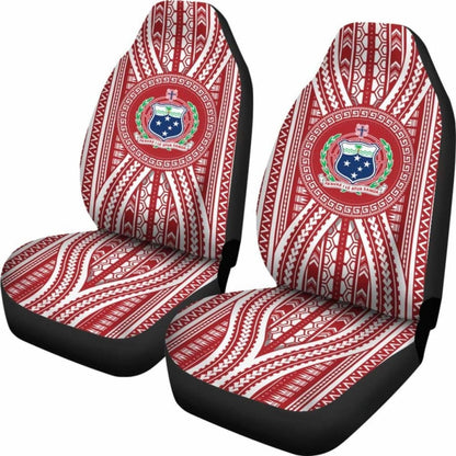 Polynesian Samoa Car Seat Covers Red Version