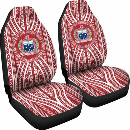 Polynesian Samoa Car Seat Covers Red Version