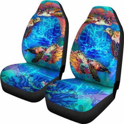 Tahiti Polynesian Car Seat Covers - Coral Treasure -