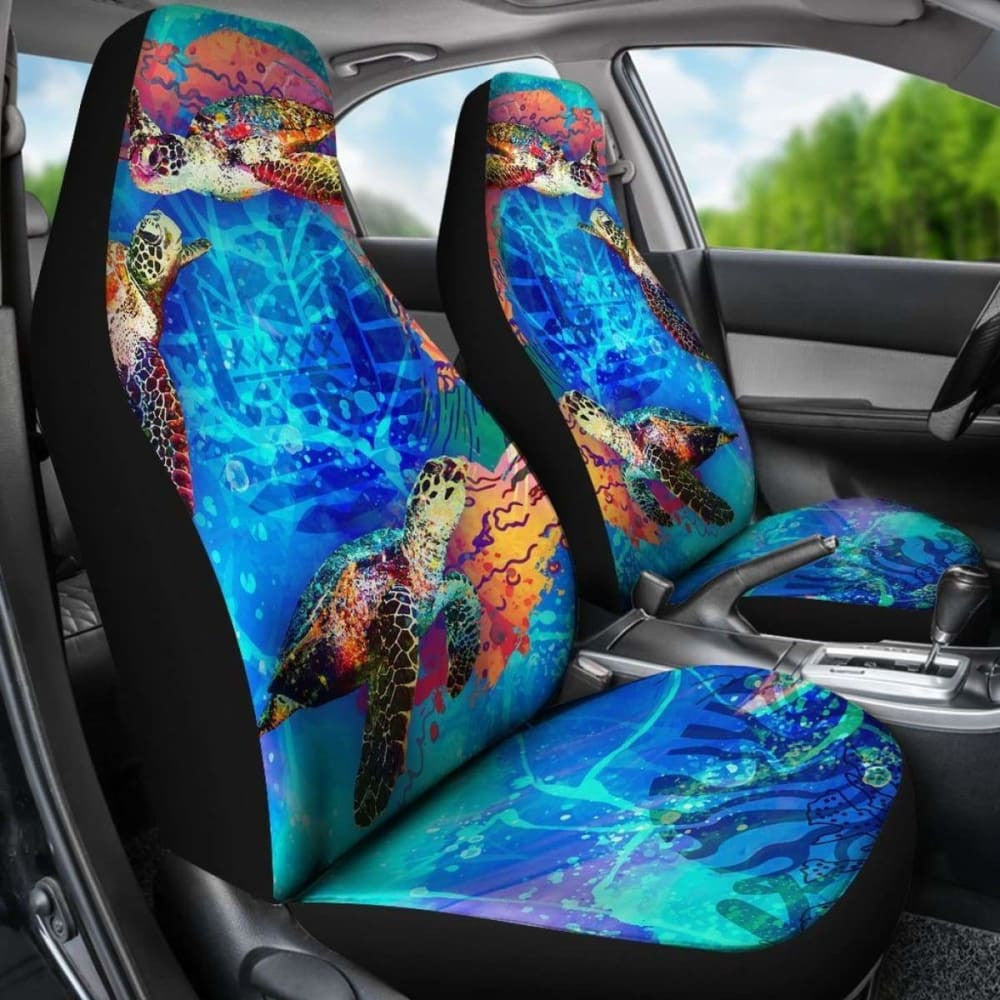 Tahiti Polynesian Car Seat Covers - Coral Treasure -