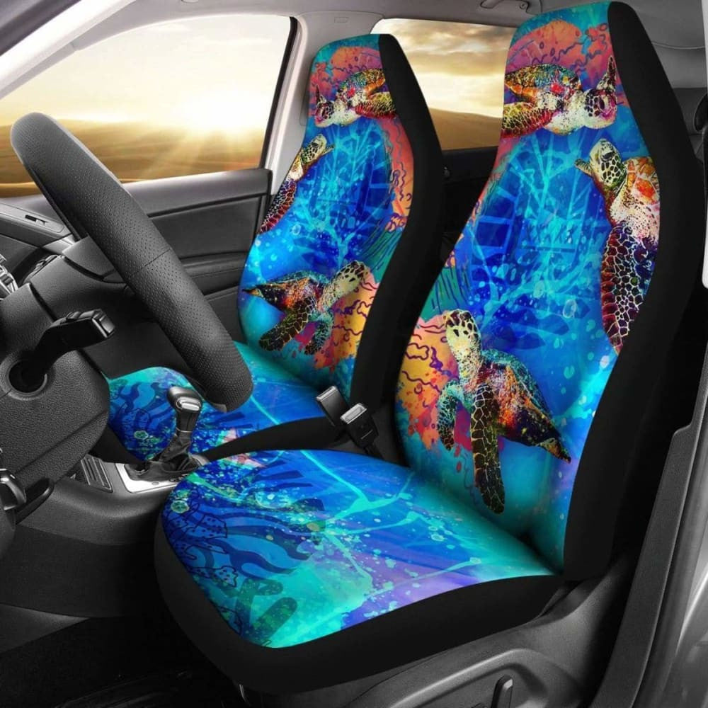 Tahiti Polynesian Car Seat Covers - Coral Treasure -