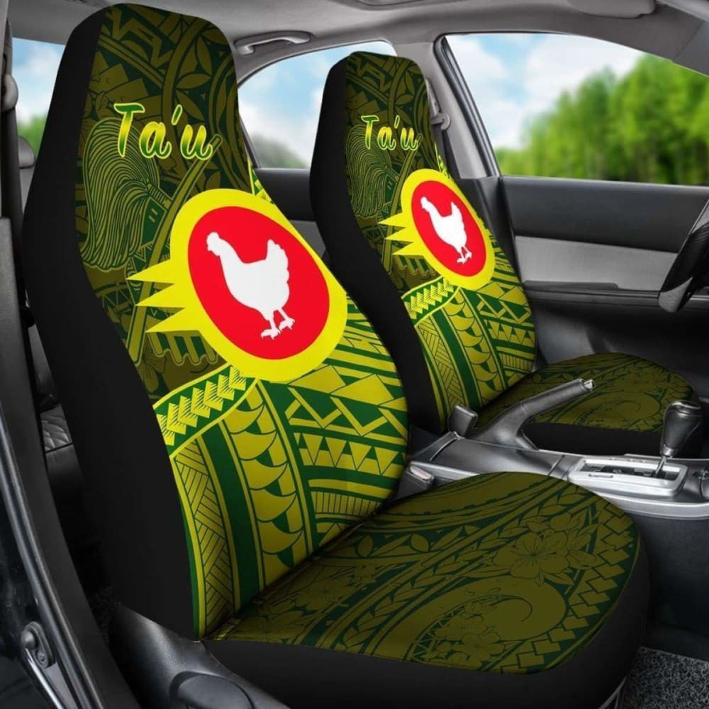 American Samoa Car Seat Covers Manu'A Ta'U Polynesian Patterns