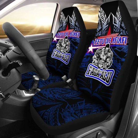 American Samoa Polynesian Car Seat Covers - Fetu Ole Afiafi -