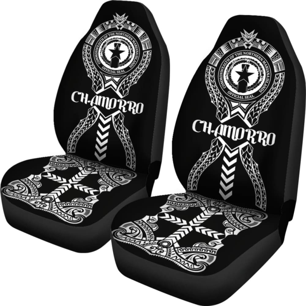 Chamorro Car Seat Covers - Chamorro Seal Polynesian Tribal -