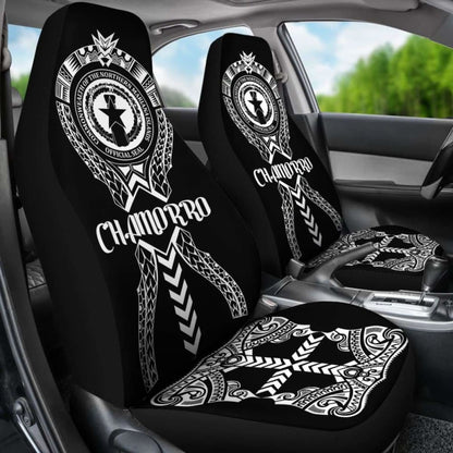 Chamorro Car Seat Covers - Chamorro Seal Polynesian Tribal -