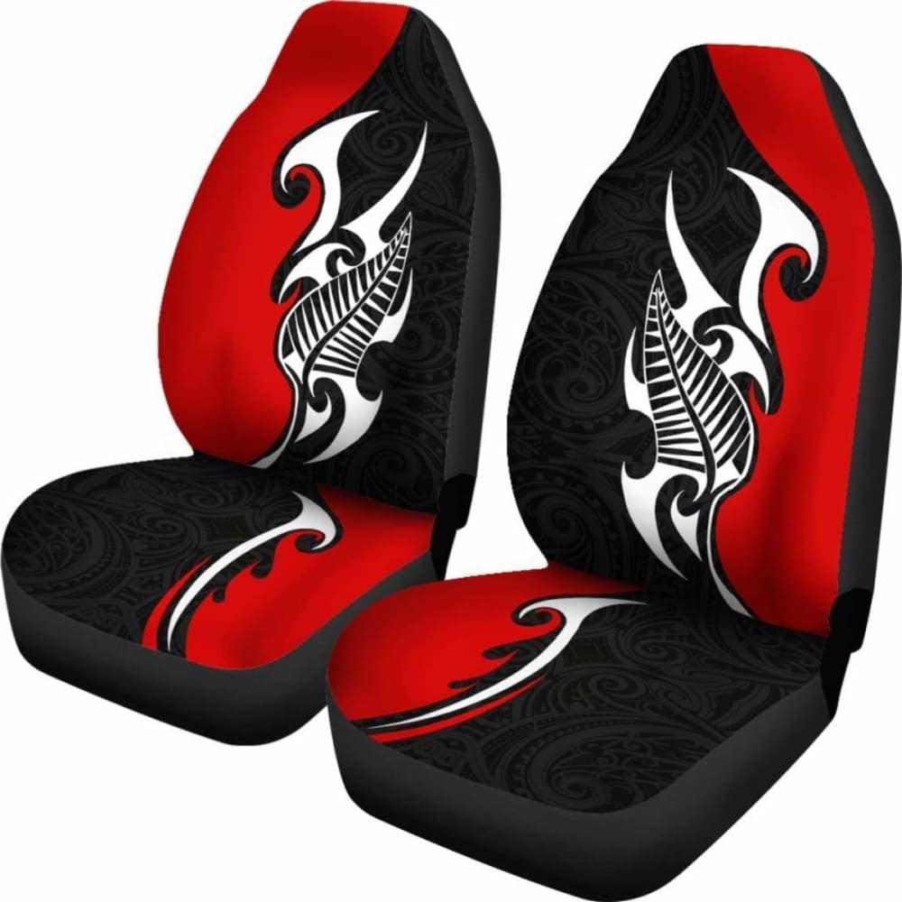 Polynesian Car Seat Cover - Aotearoa Silver Fern Maori -