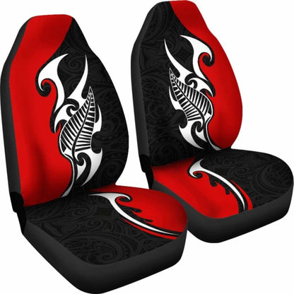 Polynesian Car Seat Cover - Aotearoa Silver Fern Maori -