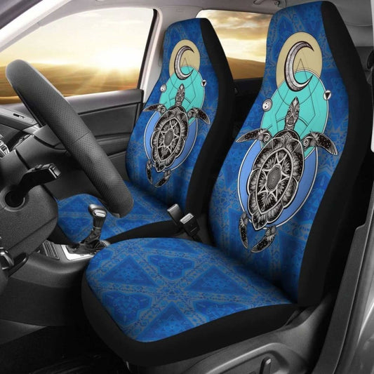 Polynesian Car Seat Covers - Turtle Star Moon -