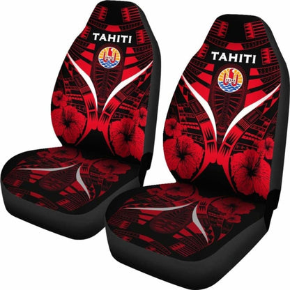 Tahiti Car Seat Covers - Tahiti Flag Hibiscus Polynesian Tattoo - Amazing