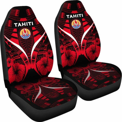 Tahiti Car Seat Covers - Tahiti Flag Hibiscus Polynesian Tattoo - Amazing