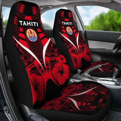 Tahiti Car Seat Covers - Tahiti Flag Hibiscus Polynesian Tattoo - Amazing
