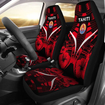 Tahiti Car Seat Covers - Tahiti Flag Hibiscus Polynesian Tattoo - Amazing