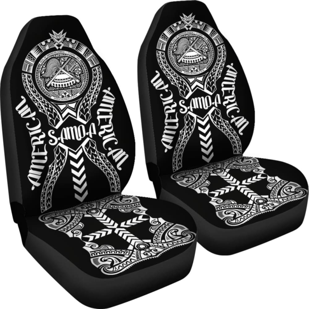 American Samoa Car Seat Covers - American Samoa Seal Polynesian Tribal -
