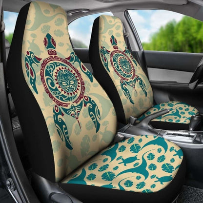 Polynesian Turtle Car Seat Covers - Maori Sun Turtle -