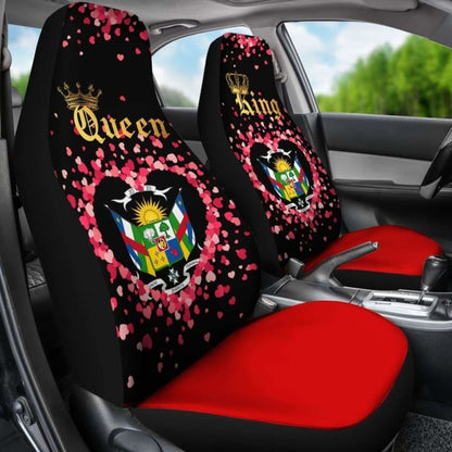 Central African Republic Car Seat Cover Couple King Queen