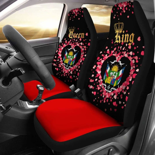 Central African Republic Car Seat Cover Couple King Queen
