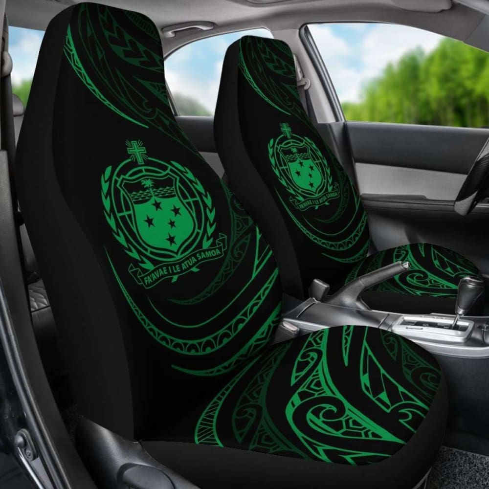 Samoa Car Seat Covers - \bGreen - Frida Style -
