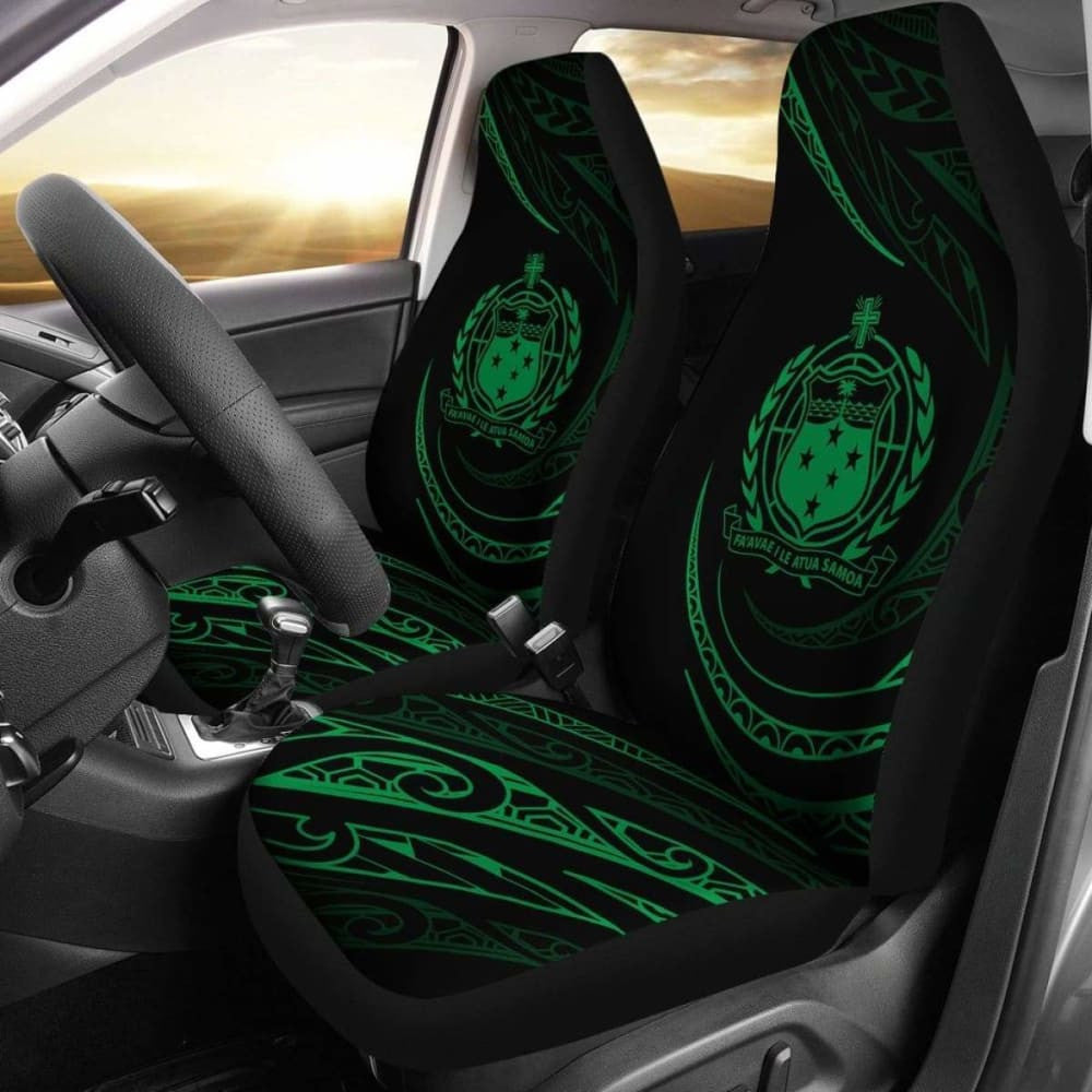 Samoa Car Seat Covers - \bGreen - Frida Style -