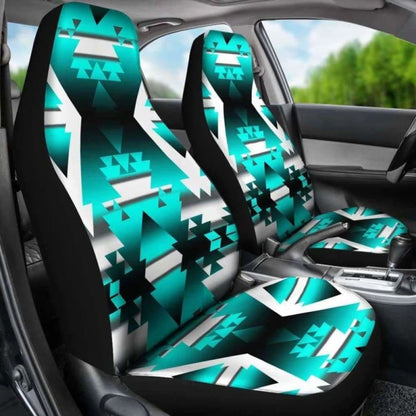 Teal Winter Camp Car Seat Covers