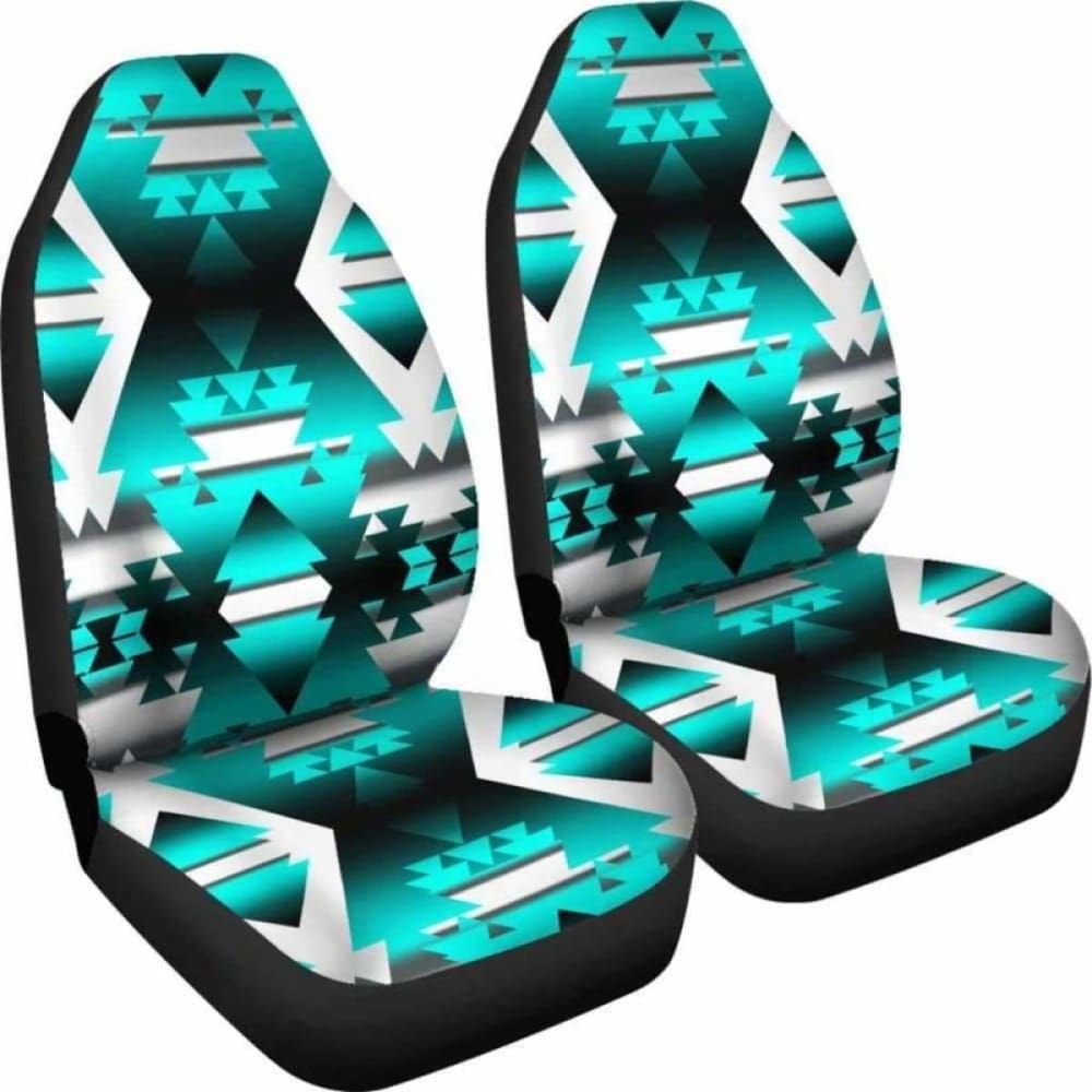 Teal Winter Camp Car Seat Covers