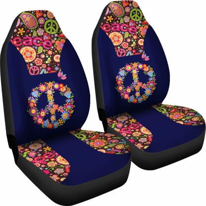 Yoga Peace Mandala Navy Car Seat Cover Amazing