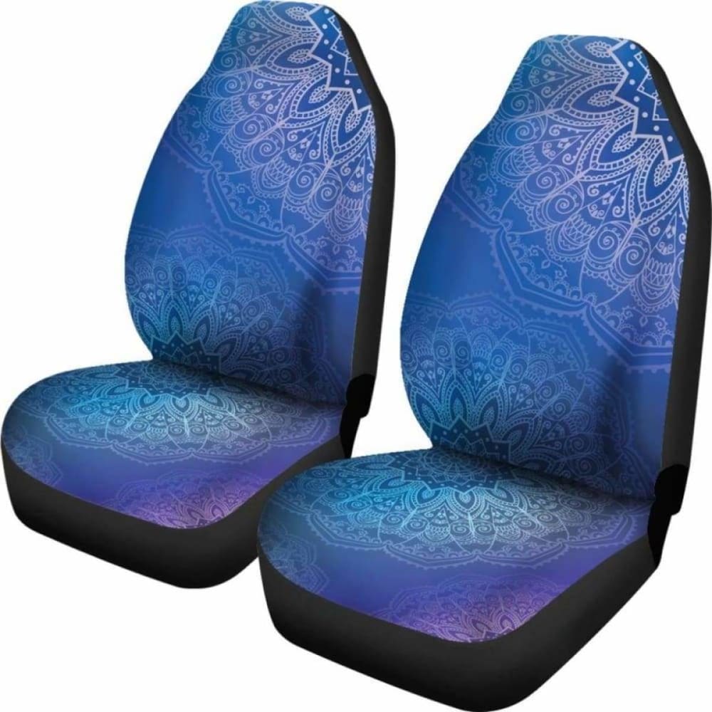 Blue Mandalas Car Seat Covers