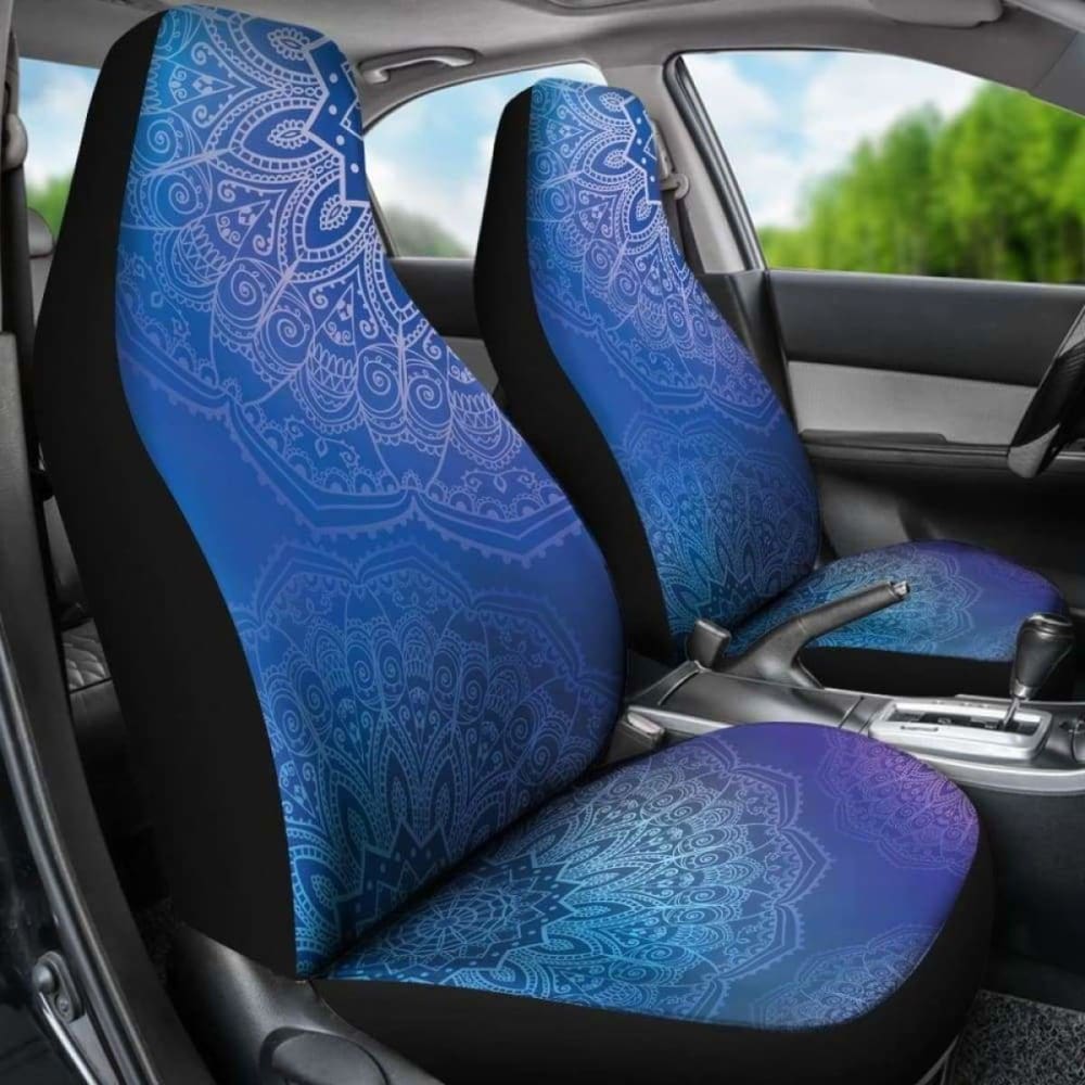 Blue Mandalas Car Seat Covers