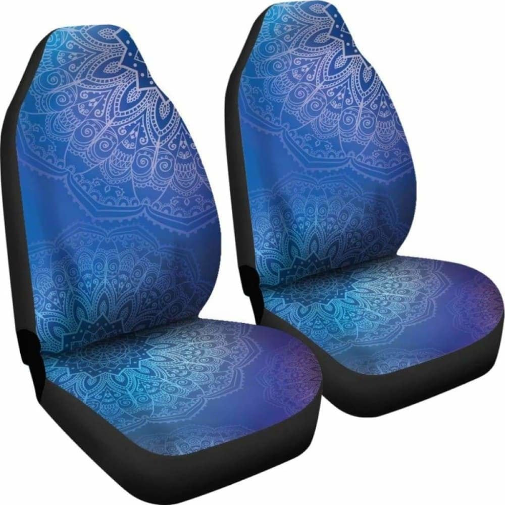 Blue Mandalas Car Seat Covers