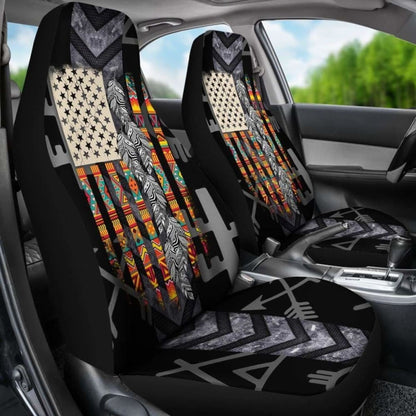 Native American Black Car Seat Cover
