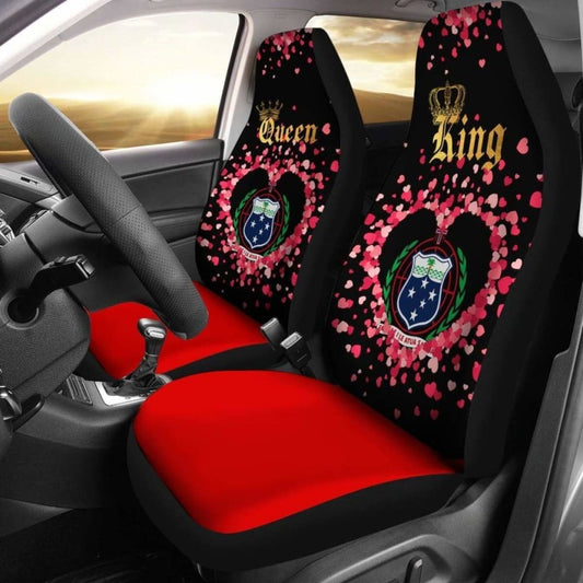 Samoa Car Seat Cover Couple King Queen