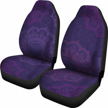 Purple Mandalas Car Seat Covers