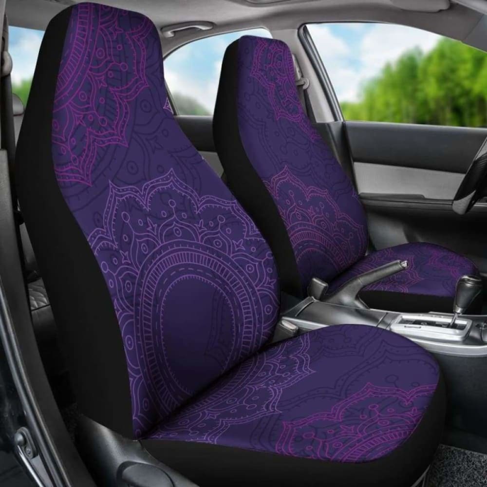 Purple Mandalas Car Seat Covers