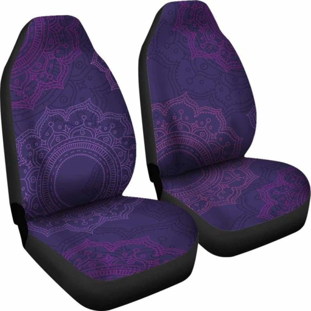 Purple Mandalas Car Seat Covers