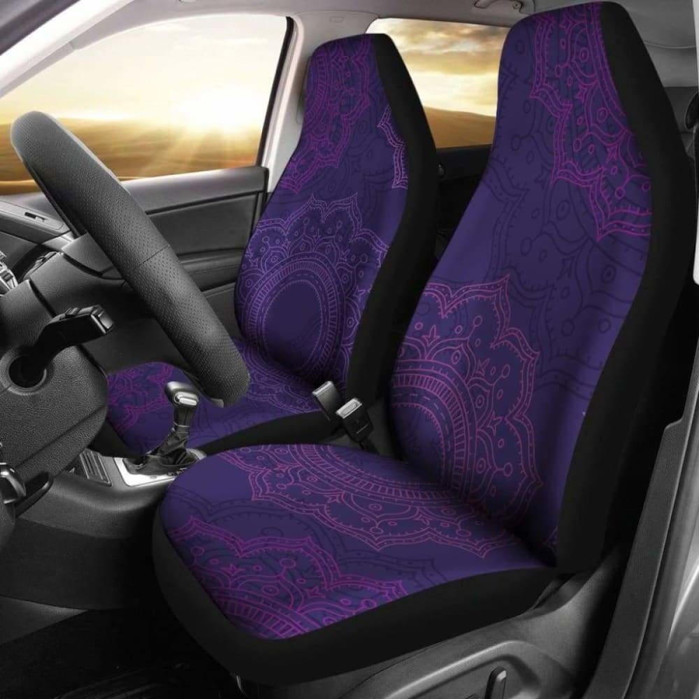 Purple Mandalas Car Seat Covers