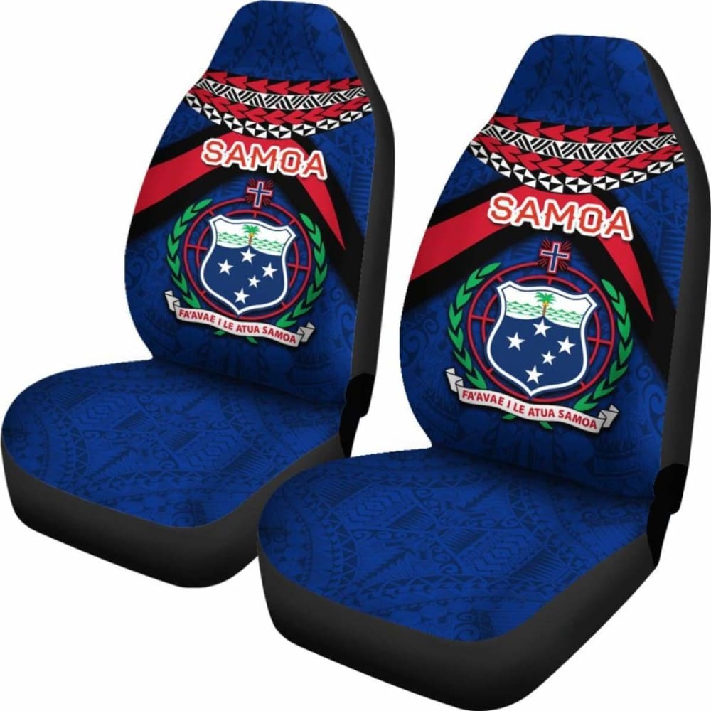 Samoa Polynesian Car Seat Covers - Vibes Version