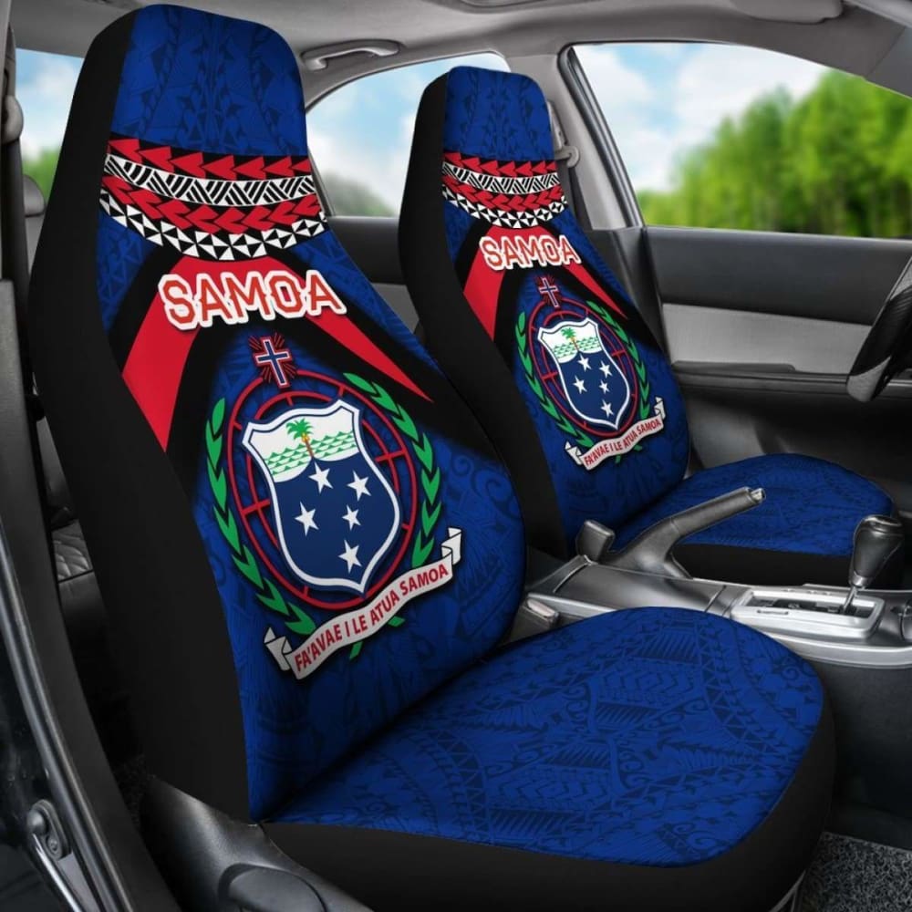 Samoa Polynesian Car Seat Covers - Vibes Version