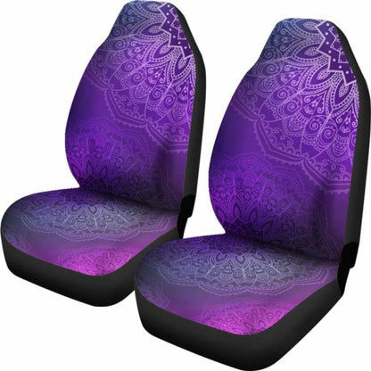 Purple Mandalas Car Seat Covers