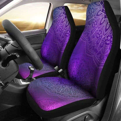 Purple Mandalas Car Seat Covers