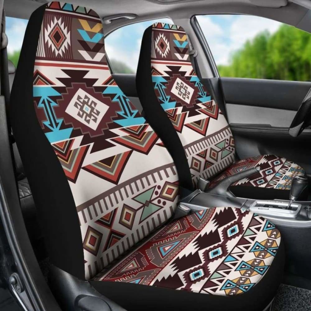 Brown Boho Aztec Car Seat Covers