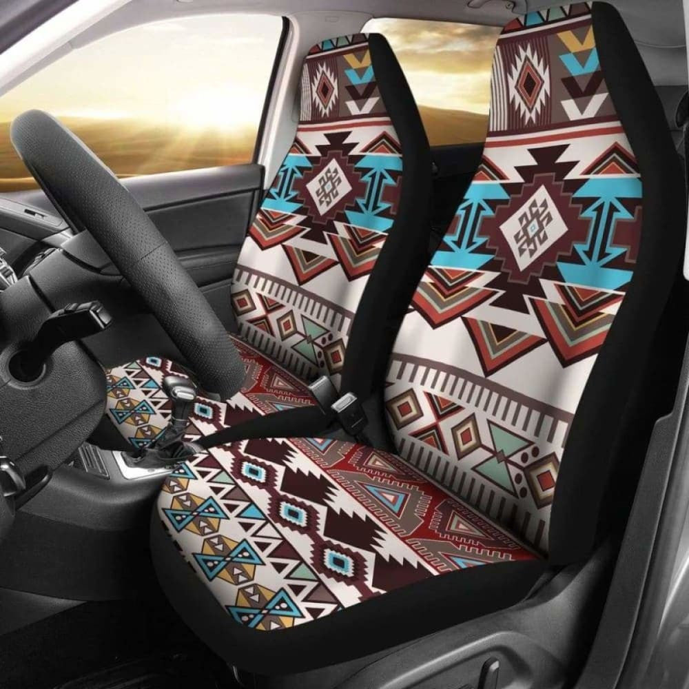 Brown Boho Aztec Car Seat Covers