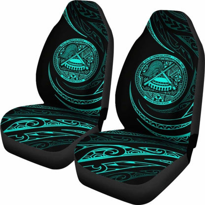 American Samoa Car Seat Covers - \bTurquoise - Frida Style -