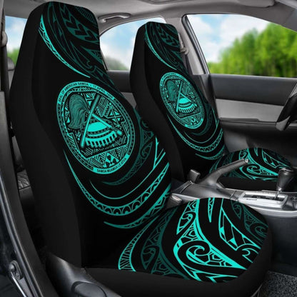 American Samoa Car Seat Covers - \bTurquoise - Frida Style -