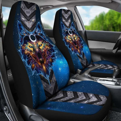 Wolf Native American Car Seat Cover