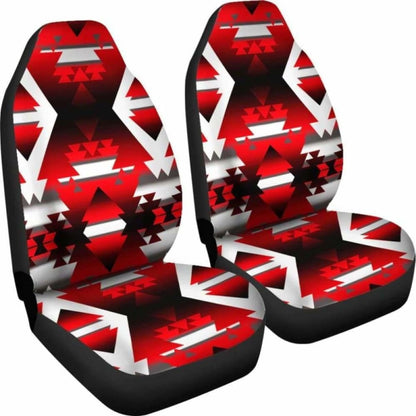 Winter Camp Red Car Seat Covers