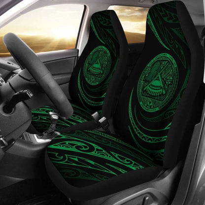 American Samoa Car Seat Covers - \bGreen - Frida Style -