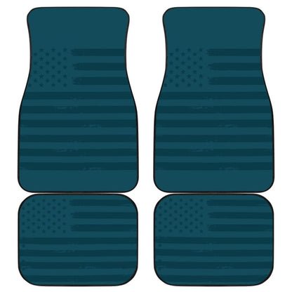 Dark Blue American Flag Car Floor Mats