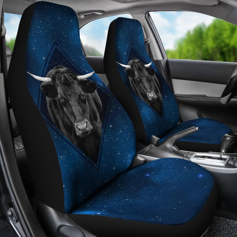Powerful Bull Galaxy For Bull Cow Lovers Car Seat Covers