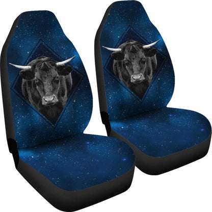 Powerful Bull Galaxy For Bull Cow Lovers Car Seat Covers